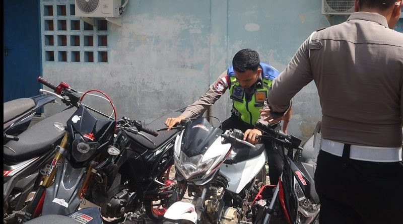 Polres Nagan Raya Terapkan Sanksi Tilang bagi Pengguna Knalpot Brong
