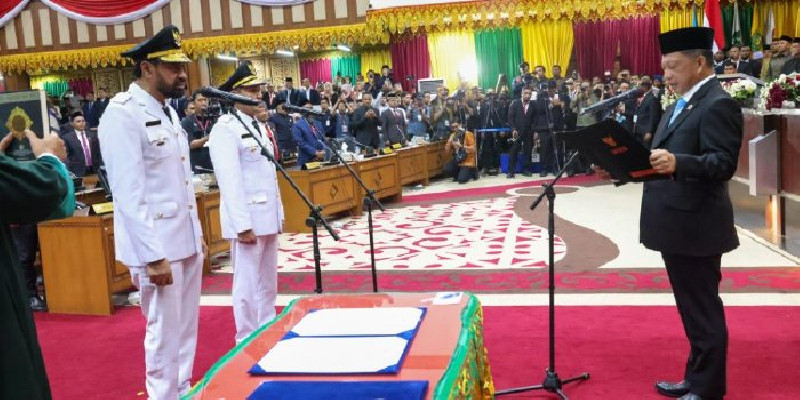 Setahun Mualem-Dek Fadh: Fokus Tata Syariat hingga Akselerasi Pendidikan Aceh