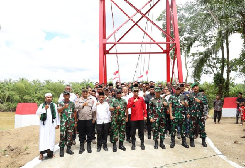 Jembatan Gantung Tungkop Kembali Berfungsi, Aktivitas Warga Kini Lancar