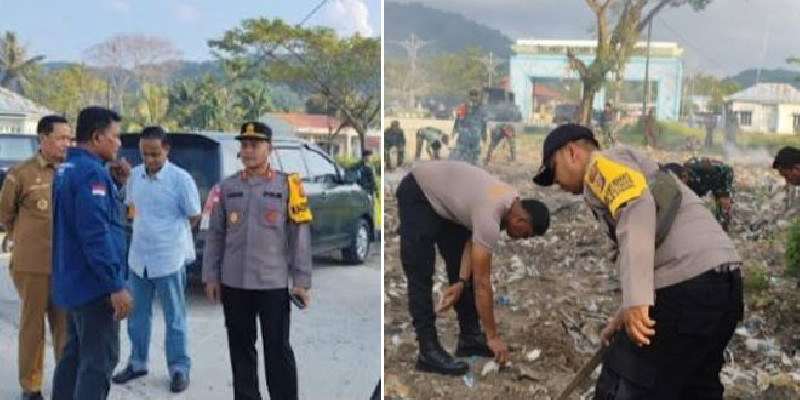 Kapolres-Pemko Sabang Turun ke Pelabuhan, Jalankan Instruksi Presiden Soal Kebersihan Fasilitas Publik