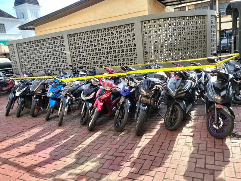 Ganggu Kenyamanan Ibadah, 33 Motor Berknalpot Brong Diamankan Polresta Banda Aceh
