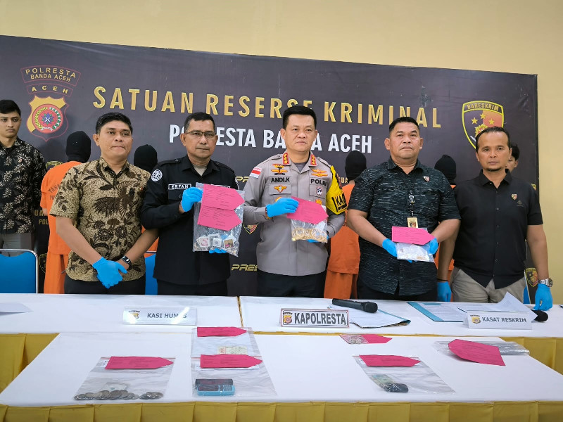 Pemilik Toko Mas Ilham di Aceh Besar Ditangkap, 85 Korban Rugi 1,6 Kg Emas