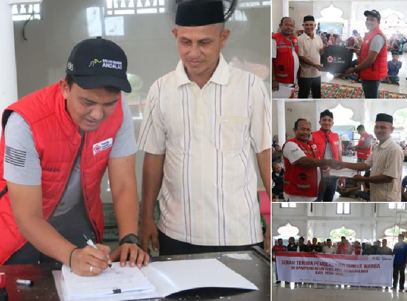 PMI Banda Aceh Serahkan 300 Lebih Sumur Air Bersih di Pidie Jaya