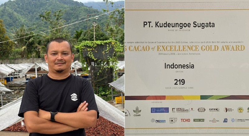 PT Kudeungoe Sugata Raih Gold Award Cacao of Excellence 2025 di Amsterdam