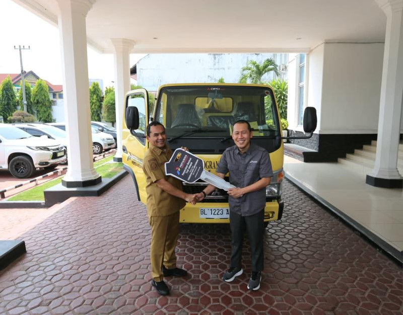 Pemko Lhokseumawe Tambah Armada Sampah Berkat Bantuan Perta Arun Gas