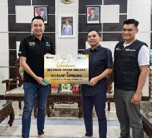 BSI Santuni 250 Anak Yatim di Lhokseumawe, Wali Kota Apresiasi