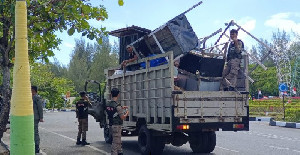 Satpol PP WH Banda Aceh Sita Puluhan Lapak PKL Usai Ramadan, Ini Penyebabnya