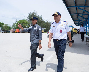 Pastikan Mudik Aman, Kadishub Aceh Sidak Terminal dan Pelabuhan Barat Selatan