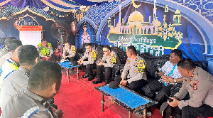 Pantau Arus Mudik, Kapolres Nagan Raya Inspeksi Pos Pengamanan Kuala