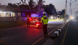 Pencegahan Balap Liar: Satlantas Polres Aceh Barat Lakukan Patroli Subuh Hari