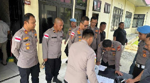 Cegah Penyalahgunaan, Kapolres Nagan Raya Pimpin Pengecekan Senjata Api Personel
