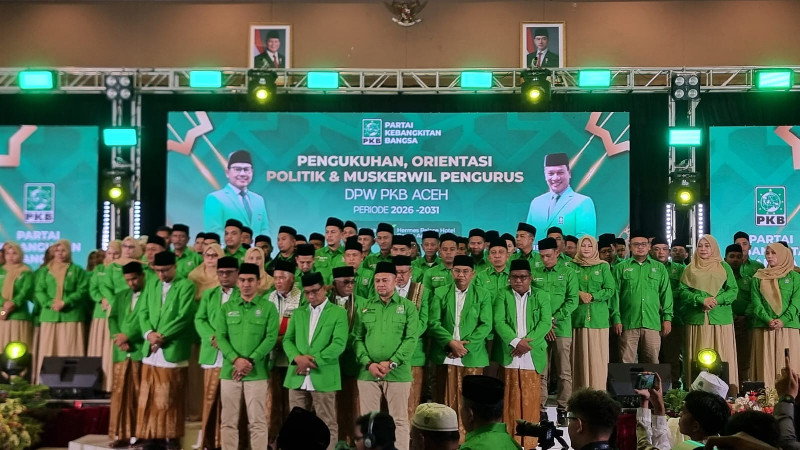 Cak Imin Kukuhkan Pengurus DPW PKB Aceh 2026&ndash;2031, Ruslan M. Daud Nahkodai Partai