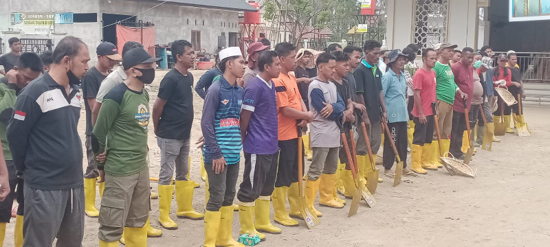 Satgas Rehab-Rekon Aceh Genjot Bersih Lingkungan, Warga Dapat Upah Tunai