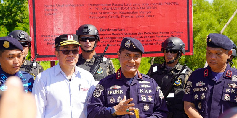 KKP Setop Aktivitas Laut 30 Hektare di Gresik, Perusahaan Diduga Langgar Aturan