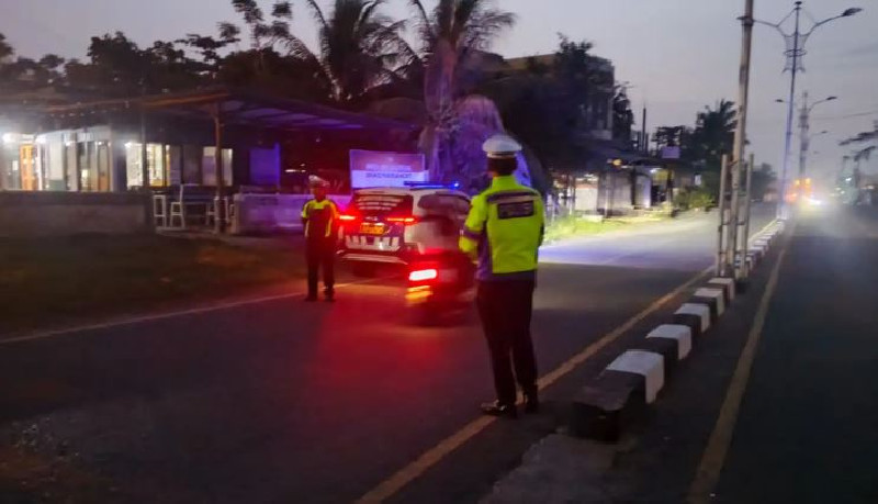 Pencegahan Balap Liar: Satlantas Polres Aceh Barat Lakukan Patroli Subuh Hari