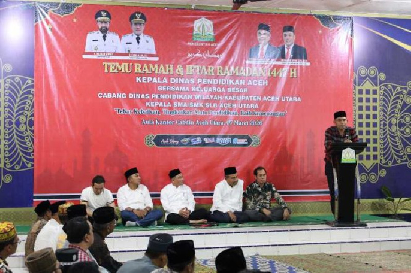 Buka Puasa Bersama di Aceh Utara, Kadisdik Aceh Soroti Kepemimpinan Kepala Sekolah