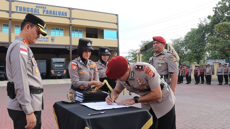 Mutasi Besar Polresta Banda Aceh, Ini Daftar Lengkap Pejabat Baru