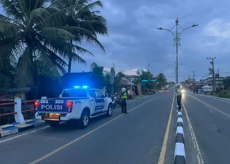 Cegah Balap Liar Subuh Hari, Satlantas Polres Aceh Barat Intensifkan Patroli