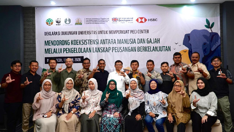 Enam Universitas Sepakat Kembangkan Riset Konservasi Gajah Sumatra di Aceh