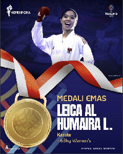 Atlet Karate Sumut Leica Al Humaira Lubis Tampil di Karate One Premier League China 2026