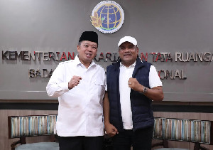 Bupati Bireuen Temui Menteri ATR/BPN Tuntaskan Peraturan RTRW