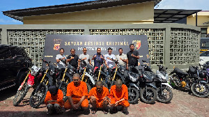 Pasutri di Banda Aceh Tampung Motor Curian, Polisi Amankan 9 Unit Barang Bukti