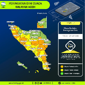 BMKG Keluarkan Peringatan Dini di Aceh Sore Ini, Wilayah Mana Paling Berisiko?