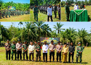Sinergi TNI Bangun Desa, Bupati Aceh Timur Resmi Buka TMMD ke-128