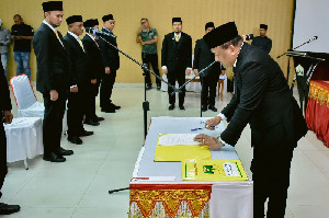 Lantik Pejabat, Haji Mukhlis Sebut Tidak Ada Ruang Bagi Sikap Lamban
