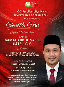 Sore Nanti, Gubernur Mualem Lantik Gamal Sebagai Karo Umum Setda Aceh