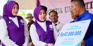 Peringati Hari Posyandu Nasional di Aceh Utara, Ketum Posyandu Sosialisasi 6 SPM