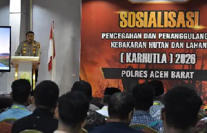 Hadapi Ancaman El Nino, Kapolres Aceh Barat Buka Sosialisasi Karhutla