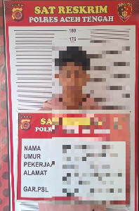Satreskrim Polres Aceh Tengah Tangkap Pelaku Pemerkosaan Anak Dibawah Umur