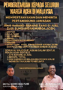 Diduga Bantuan Tidak Transparan, Dua Pengurus Yayasan Sabena Aceh Malaya Mundur