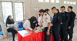 Razia dan Tes Urine Massal di Lapas Lhokseumawe, 113 Warga Binaan Negatif Narkoba