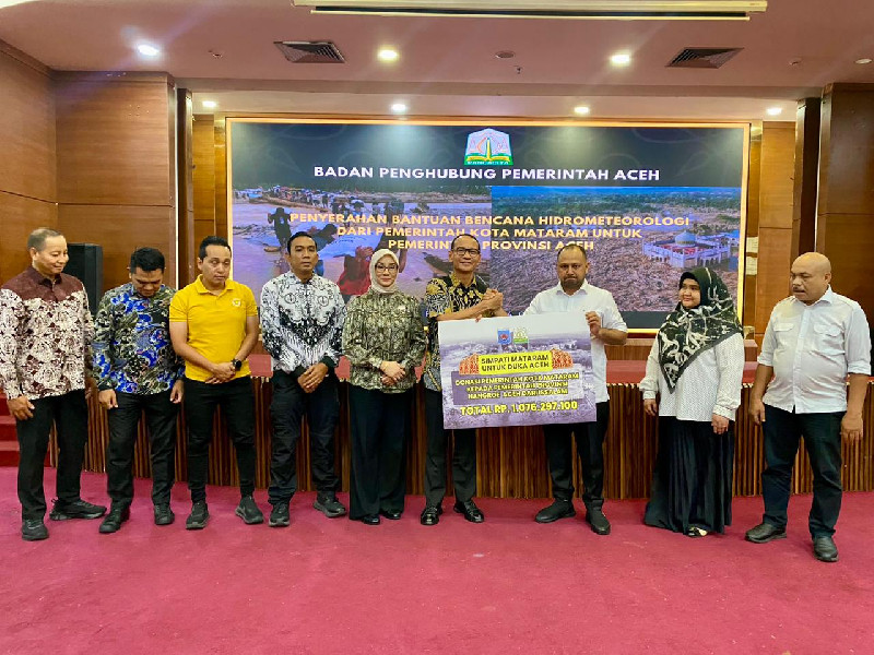 Dari Mataram untuk Aceh: Bantuan Rp1 Miliar Disalurkan bagi Korban Bencana