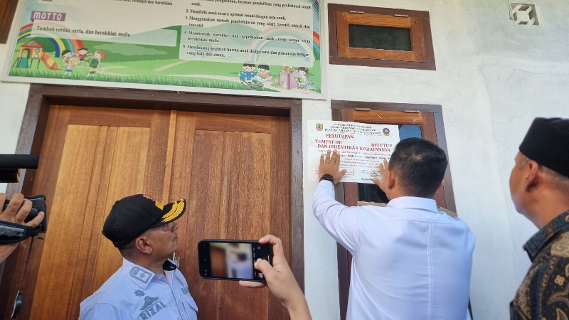 Pemko Banda Aceh Resmi Segel Daycare di Lamgugop Buntut Kekerasan Terhadap Anak