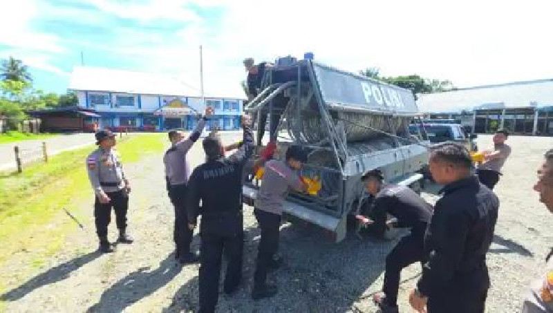 Kesiapsiagaan Pengendalian Massa, Polres Aceh Barat Latihan Penggunaan Security Barrel