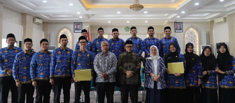 668 CPNS Kemenag Aceh Resmi Dilantik Menjadi PNS