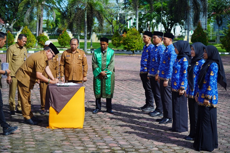 128 CPNS Nagan Raya Jadi PNS 2026, Bupati TRK Ingatkan Integritas dan Pengabdian