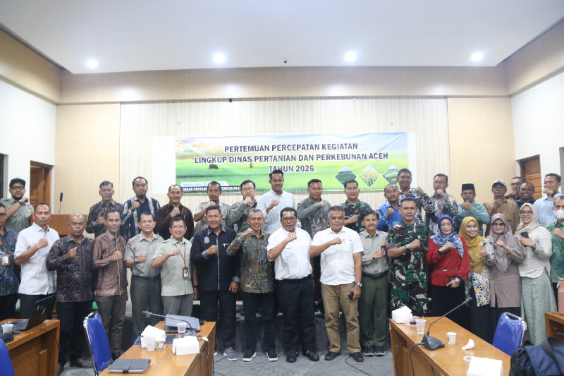 Sekda Aceh Buka Rapat Percepatan Pemulihan Sektor Pertanian dan Perkebunan