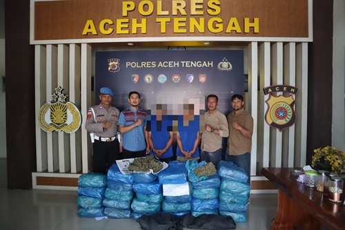 62 Kilogram Ganja Diamankan, Dua Pelaku Masuk Bui