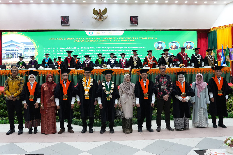 USK Kukuhkan Lima Profesor Baru, Perkuat Inovasi Teknologi dan Pembangunan Berkelanjutan