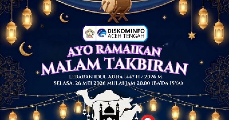 Pemkab Aceh Tengah Gelar Takbir Keliling Akbar di Kota Takengon