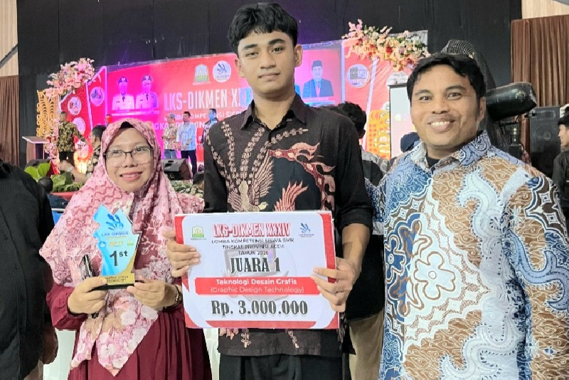 Rakha Ataulah Samil Harumkan Aceh Selatan di LKS SMK Aceh 2026