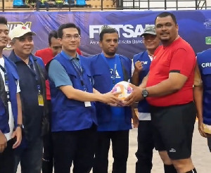 Ketua DPRK Banda Aceh Buka Turnamen Futsal AFK Cup