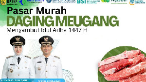 DP2KP Banda Aceh dan Mitra Gelar Pasar Murah Daging Meugang
