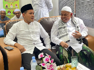 Wagub Aceh Perkuat Silaturrahmi dengan Abu Paya Pasi