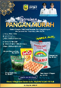Gerakan Pangan Murah Banda Aceh Digelar 13-14 Mei 2026, Ini Lokasinya
