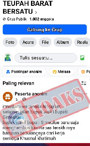 Heboh Kabar Duka Wakil Bupati Simeulue di Facebook, Pemkab Tegaskan Hoaks &lrm;